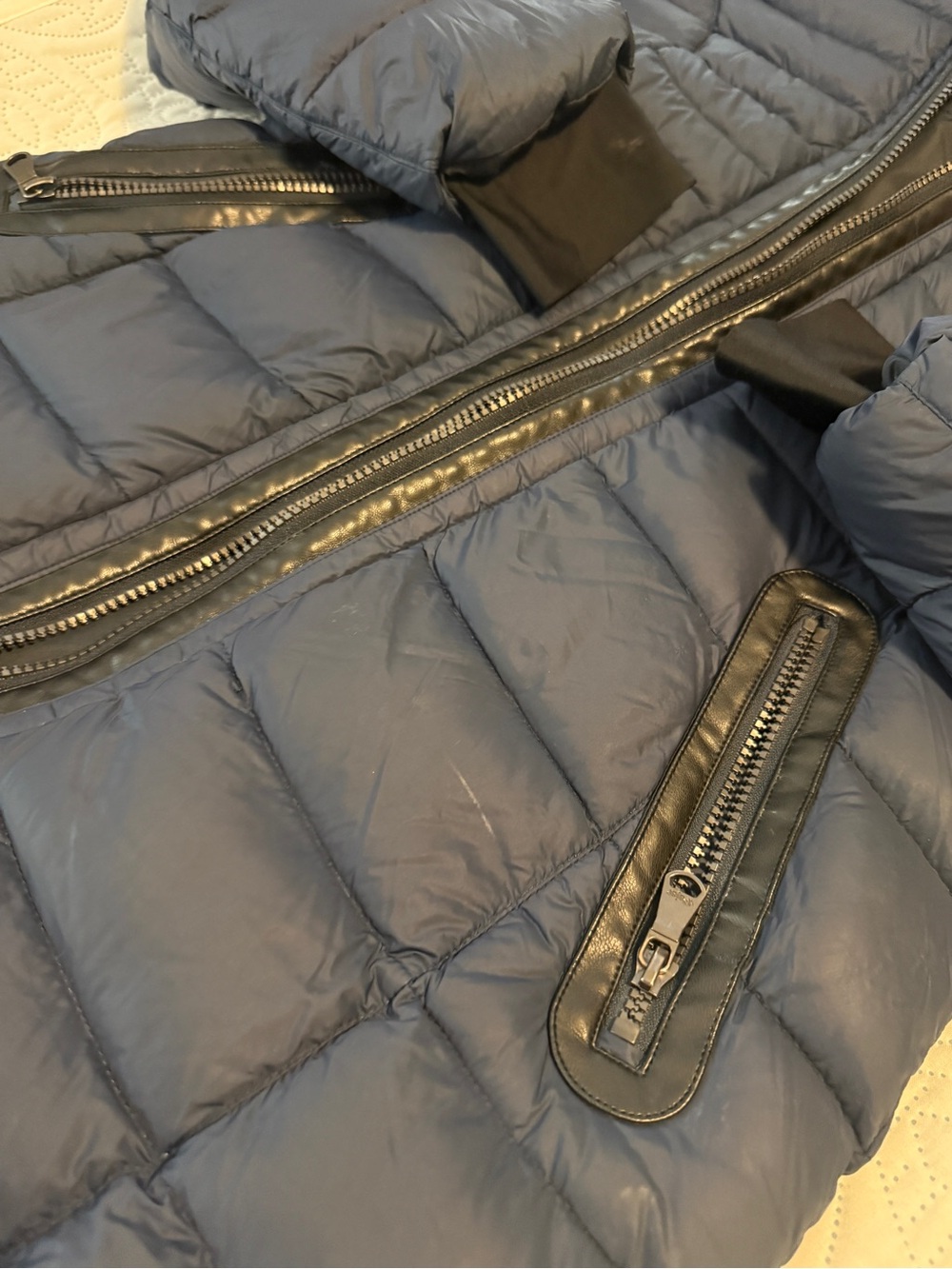 Pajar Navy Quilted Hooded Ski Jacket - Picture 5 of 16